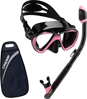Cressi Ranger & Tao Dry Kits de Randonnée Aquatique Adulte Unisexe, Noir/Rose, Unique