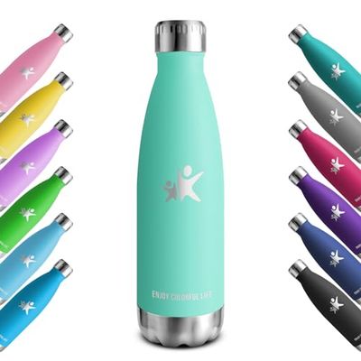 KollyKolla Drinkfles van roestvrij staal, 750 ml, vacuüm thermosfles, waterfles, BPA-vrij, lekvrije thermoskan, drinkfles, geschikt voor koolzuurhoudende dranken, voor sport, school, fitness, bubbels