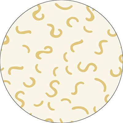 Bonateks, Ronde digitaal bedrukte muismat, antislip onderkant, voor kantoor en thuis, diameter: 22 cm