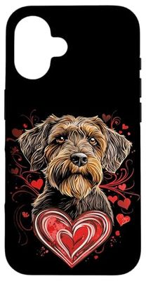 Valentine's Day Wirehaired Pointing Griffon Case for iPhone 16