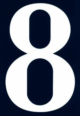 Symbol NA08 Street Number 110 x 40 mm PVC Figure 8