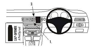 Brodit ProClip 653598 Kit de Coche Montaje Central