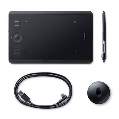 Wacom Intuos Pro ritplatta (Small) - Professionell ritplatta som inkluderar pennan Wacom Pro Pen 2 med reservspetsar, prisvinnande design – perfekt lämpad för hemarbete och distansutbildning