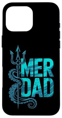 Merdad Mermaid Daddy Father's Day Merman Merdaddy Case for iPhone 16 Pro Max