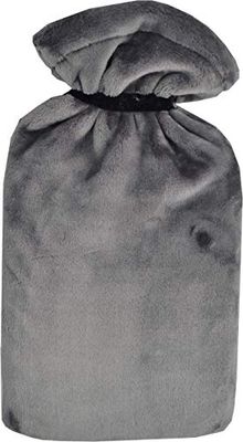 Vagabond Bags Ltd szara bardzo duża butelka na gorącą wodę i super miękka osłona 2,7 l