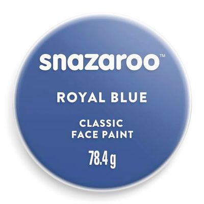 Snazaroo 1175344 Kinderschmink, huidvriendelijke hypoallergene gezichtsmake-up op waterbasis, vrij van parabenen - 75ml Pot, Royal Blue