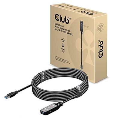 Club 3D USB 3.2 Gen1 Active Extension Cable 5 Metres M/B. 28AWG