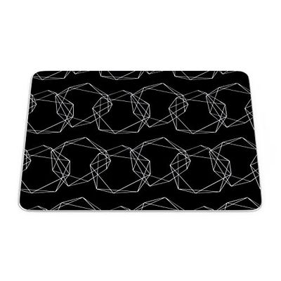 Bonamaison, Tappetino per mouse rettangolare, con stampa digitale, antiscivolo, per ufficio e casa, dimensioni: 22 x 18 cm