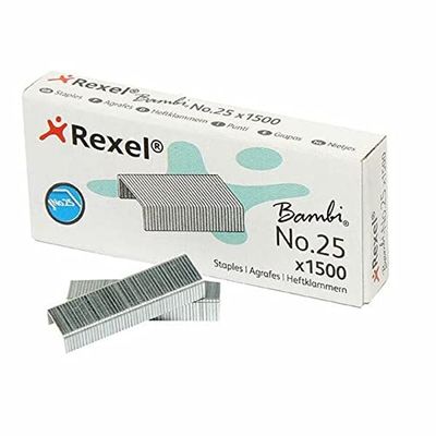 REXEL ACCO5020 - Caja 1500 grapas Nº 25 galvanizadas