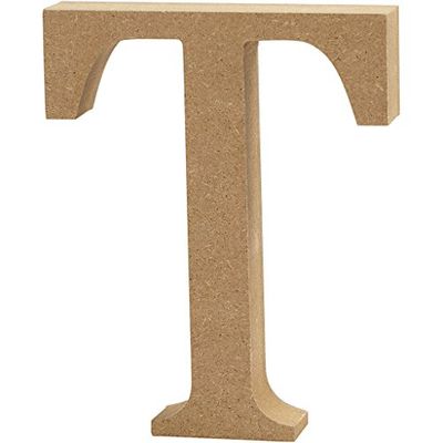 Letter, H: 8 cm, thickness 1,5 cm, MDF, T, 1pc