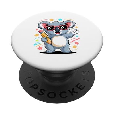 Regreso A Clases Koala Estudiante De Primaria Koalas PopSockets PopGrip Adhesivo