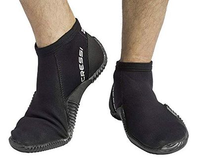 Cressi Low, Calzari per Immersione Unisex – Adulto, Nero, 46/47