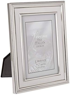 Lawrence Frames Cadre photo en métal plaqué argent 12,7 x 17,8 cm