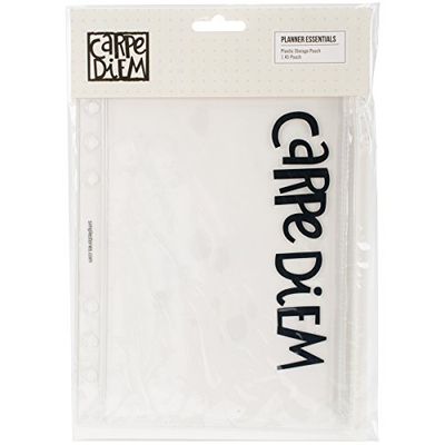 Carpe Diem plástico Bolsa de Almacenamiento, Transparente