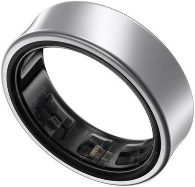 Samsung Galaxy Ring, smart ring med titanhölje, Samsung Health med AI, sömnspårare, fitness spårare, storlek 5 (US), titansilver