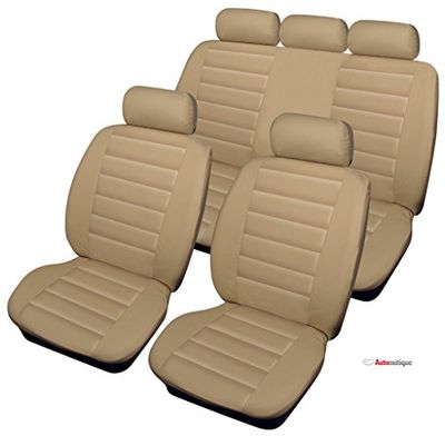 SUZUKI JIMNY JLX (98-) PREMIUM BEIGE LEATHER LOOK SEAT COVERS