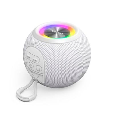 Hama | Altavoz Bluetooth (Altavoces inalámbricos 5W Potencia, iluminación led, 10H música, USB-C, conexión Jack 3.5mm) Blanco