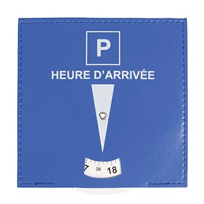 Turbocar - Disque de stationnement Zone Bleue Voiture - Dispositif européen - Permet de favoriser la Rotation des véhicules - Dispose d'une fenêtre où Le conducteur indique Son Heure d'arrivée