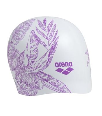 Arena Sirene Silicone Long Hair Swim cap for Women, Cuffia da Nuoto Unisex Adulto, Cecilia Bianco, Taglia Unica