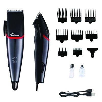 LITTLE BALANCE 8804 Easy Performance, Tondeuse cheveux homme, Autonomie 2h30, Recharge USB-C, Ecran LED, 8 sabots, 4 réglages de longueur, Noir