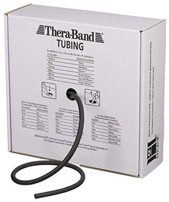 THERABAND Gymnastikband speciell hög vikt motstånd Tubing, 30,5 m, svart