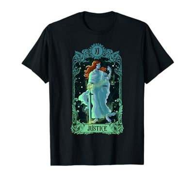 Tarjeta de Tarot de Justicia Diseño de Arcanos Major Camiseta
