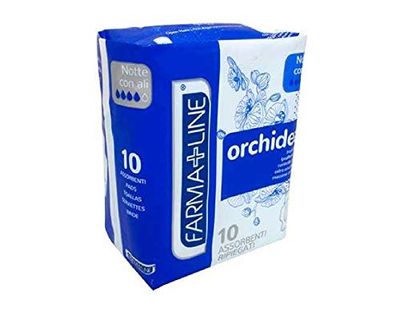 Farmaline Compresas de noche con alas 10 unidades