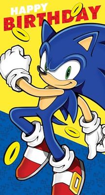 Danilo Promotions Ltd Sonic the Hedgehog, genérica, tarjeta de cumpleaños
