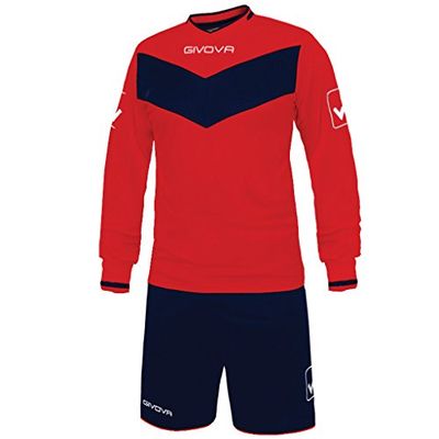 Givova, kit olimpia ml, röd/blå, 2XS