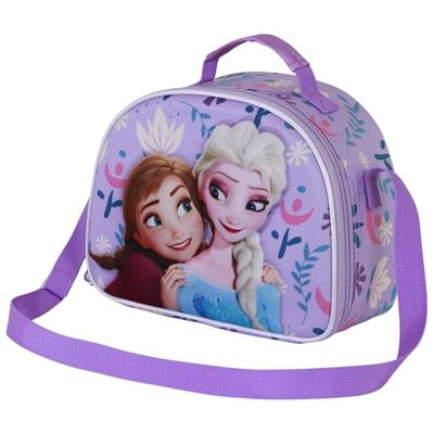 Disney Unisex Kid's 3D Lunch Bag, Lilac Frozen 2