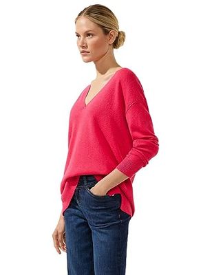 Street One Women's A302409 Knitted Jumper, Coral Blossom, 16