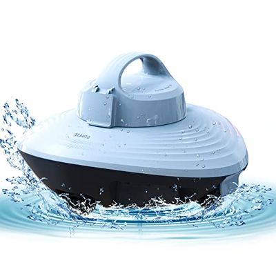 AYCLIF Nettoyeur Automatique de Piscine - Aspirateur Automatique pour piscines et piscines - Forte Aspiration - Deux Moteurs - avec poignée supérieure - Robot de Nettoyage Automatique