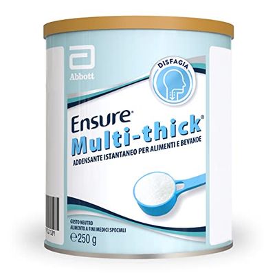 Abbott Nutrition Ensure Multi-Thick, Addensante Alimentare Istantaneo per Cibi e Bevande, Gusto Neutro, Formato 250 g