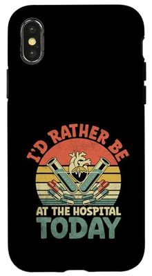 Preferirei essere oggi in ospedale medicina interna Custodia per iPhone X/XS