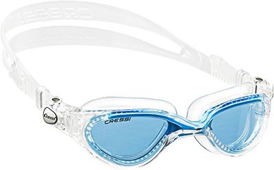 Cressi Blixtglasögon - separata okular simglasögon med dimsäkra, reptåliga, anti-UV-linser, storlek D, 5.50 tum - 140 mm