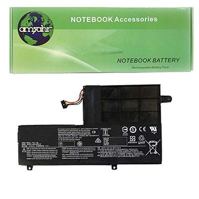 amsahr LENL15C2PB1-02 ersättande batteri för Lenovo L15C2PB1, Lenovo Yoga 510, 510-14AST, 510-14IKB (8,7 V, 4510 mAh, 39 Wh) svart