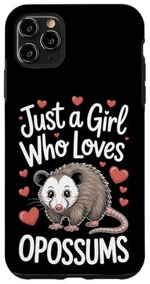 Just A Girl Who Loves Opossums Rodent Fan Style Case for iPhone 11 Pro Max