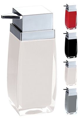 MSV tvåldispenser Anzio flytande tvål, kapacitet 6 x 5 x 15,5 cm – vit