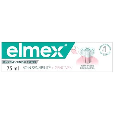 ELMEX - ELMEX Czułość pielęgnacji zębów + dziąsła | chroni wrażliwe zęby podczas ciągłego użytkowania | wzmacnia dziąsła | klinicznie sprawdzona formuła o podwójnym działaniu - 75 ml