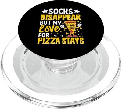Los calcetines desaparecen pero mi amor por la pizza se queda PopSockets PopGrip para MagSafe