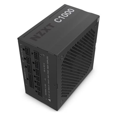 NZXT C1000 - PA-0G1BB-EU-Bloc d’alimentation ATX 1000 watts pour PC gaming-Certifié 80+ Gold-Entièrement modulaire-Ventilateur FDB silencieux 135 mm- Garantie 10 ans – Noir