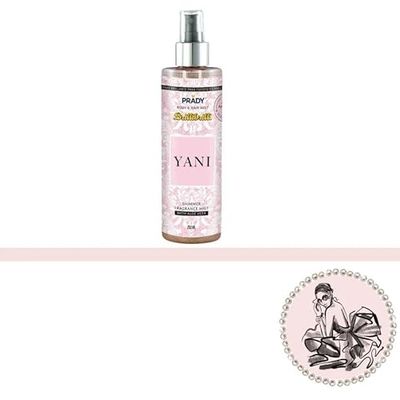 Prady - Brume Éclatante pour le Corps et les Cheveux Yani - Unisexe - 250 ml - Éclat lumineux et parfum délicat