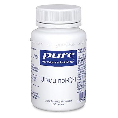 PURE ENCAPSULATIONS Ubiquinol-QH, Coenzima Q10 en su forma reducida, Biológicamente igual a la producida por el cuerpo, 30 Perlas
