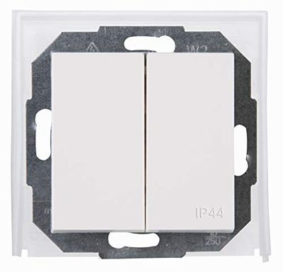 Kopp, pure white Athenis flush-mounted wet room series switch, 699529084
