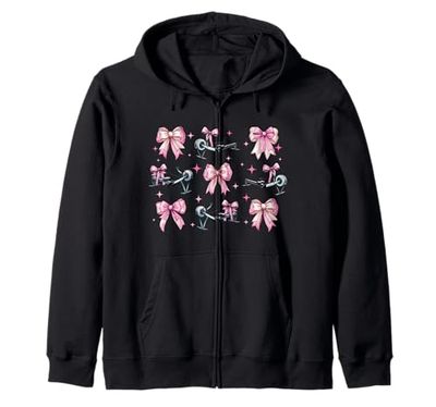 Vogatore a forma di arco, per allenamento, da ragazza, colore rosa Felpa con Cappuccio