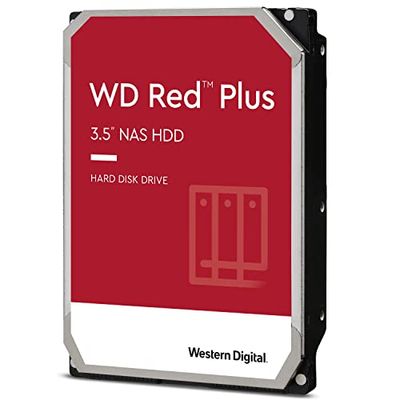 Western Digital WD Raudona Plus 6TB SATA 6 Gb/s 3,5 inch 258 MB interne cache HDD bulk, 2024