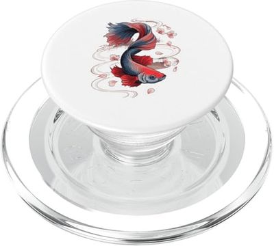 Japanese Style Art Pez Betta Acuarismo Acuarista PopSockets PopGrip para MagSafe