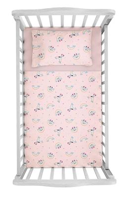 Minnie Mouse, Juego de sábanas para Cuna, 100% algodón, Juego de sábanas para bebé, Disney Mickey Mouse, sábana encimera, Funda de Almohada, Rosa