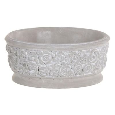BigBuy Garden Macetero Gris Cemento 26 x 26 x 11 cm