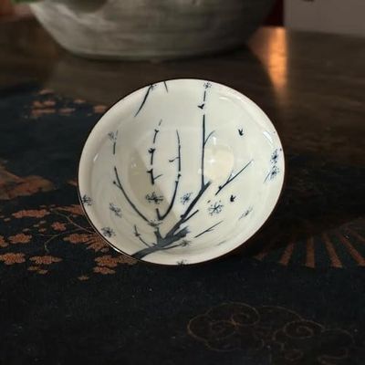 Tea Soul | Tazza in Porcellana Bianca con Rami 50 ml